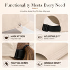 👒Women's Breathable Adjustable Ponytail Sun Hat
