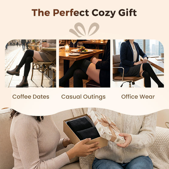 🔥🥳2026 HOT SALE🥳💞50K+ SOLD!🧦🤝✨ Classic Elegance, Effortless Wear | Soft & Stretchy Thigh High Socks❤️🔥🧦