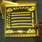 💞 Kids Luminous LED Acrylic Drawing Board