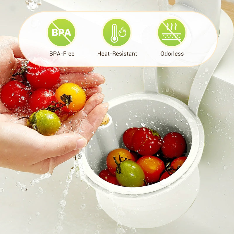 🎉 Buy 3 Get 2 FREE 🎉Multifunctional Drainage Basket – Must-Have Kitchen Helper!