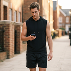 🔥 Sleeveless Hooded Sports Top💧 Moisture-wicking · Quick-drying and friction-resistant🧢