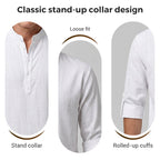 🔥Men's Cotton Linen Casual Long Sleeve Shirt