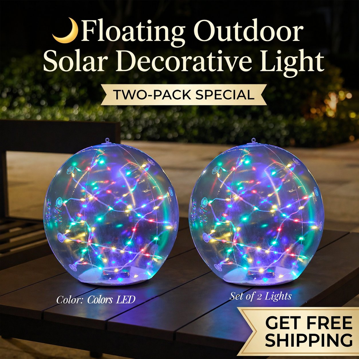 💕Floating Outdoor Solar Decorative Light🌙