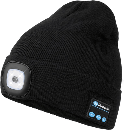 🎅Christmas Pre-sale🎁Peel-Off LED Headlamp Bluetooth Headset Knit Cap