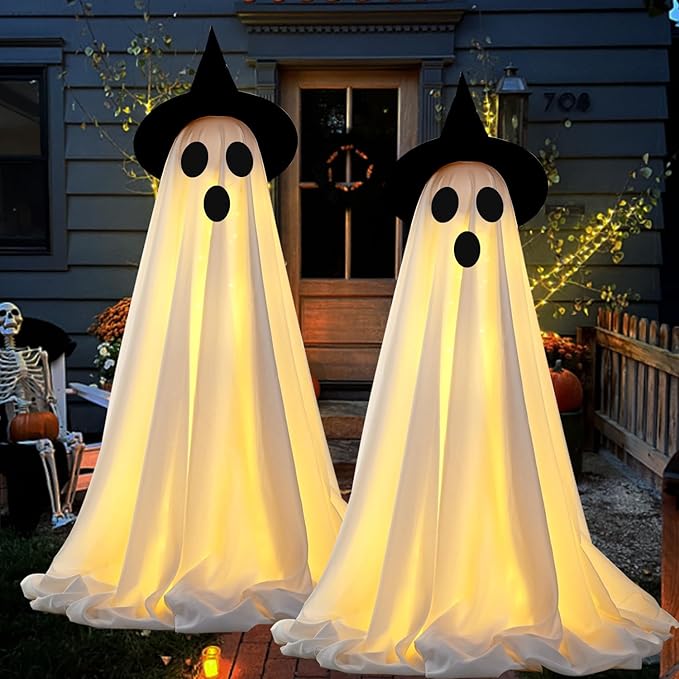 🔥2025 New Flash Upgrade 🌠 - 65" Giant Glittering Ghost 👻✨
