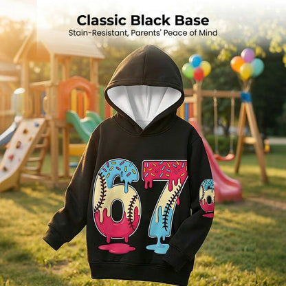 ✨🔥Kids' Funny 67 Meme Hooded Sweatshirt