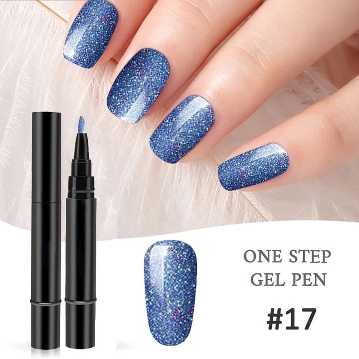 💅 Limited Time Buy 1 Get 1 Free ✨One Step Nail Gel Pen🎨Free handheld mini UV nail lamp💡