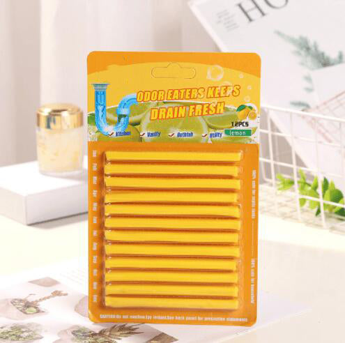 12/Set Pipe Cleaning Sticks Oil Decontamination Kitchen Toilet Bathtub Drain Cleaneer