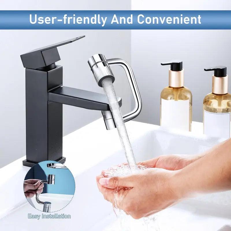 🚰 Upgrade Your Washing Routine✨ TTZZ 1440° Rotatable Faucet Aerator Extension - For Effortless, All-Angle Control!
