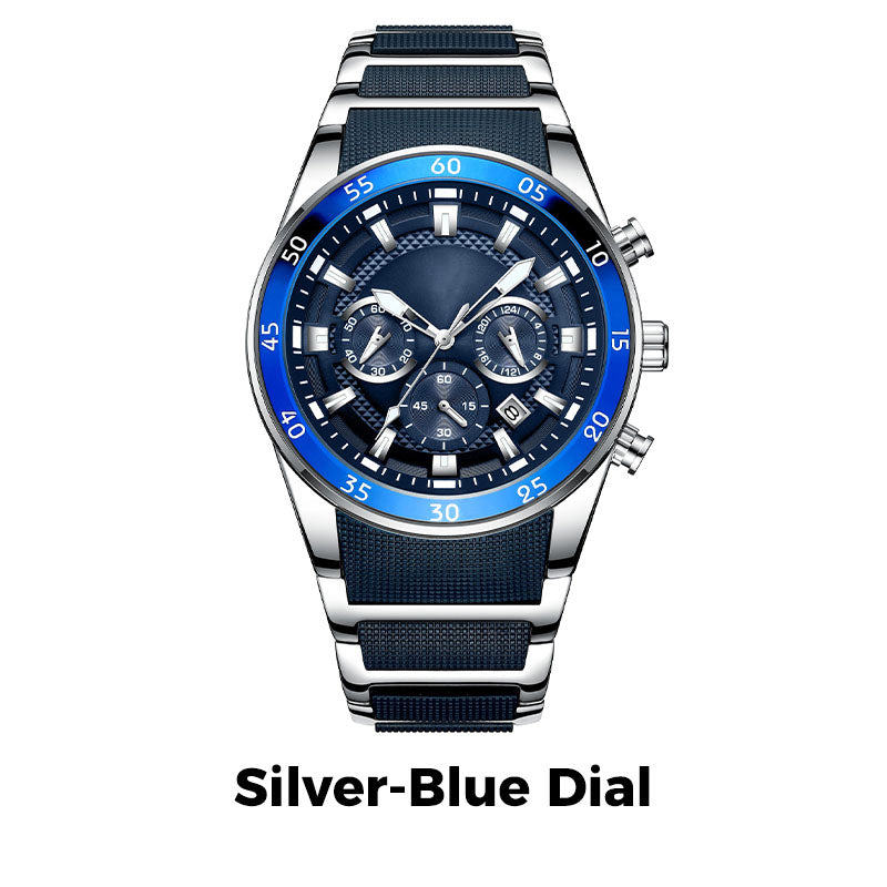 🎁Men's Waterproof Multifunctional Quartz Watch