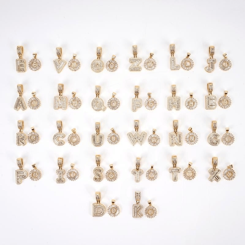 💖2 Pack - Initial Letter Pendant Necklaces