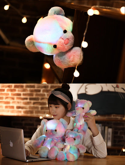 🧸Teddy Bear, Colourful LED Light, Soft Toys🌈