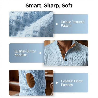 🧥Luxury Comfort | Men‘s Textured Jacquard Sweatshirt | Everyday Essential 🔥