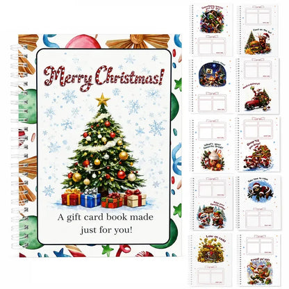 🎄🎁🎅DIY Spiral-Bound Christmas Gift Card Album with Surprise Pages👍
