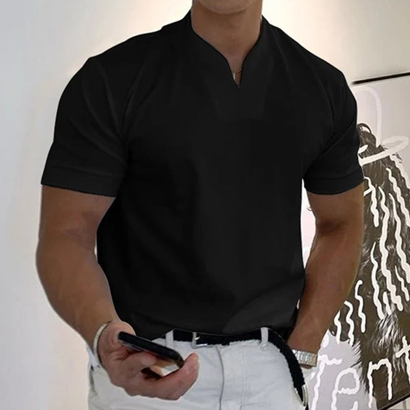 💎 Men Gentlemans Business Short Sleeve Fitness T-shirt