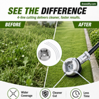 ⚙️🌿 Aluminum Trimmer Head – 4-Line Cutting & Universal Fit – Heavy-Duty & Easy Line Replacement 🏡