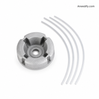 ⚙️🌿 Aluminum Trimmer Head – 4-Line Cutting & Universal Fit – Heavy-Duty & Easy Line Replacement 🏡