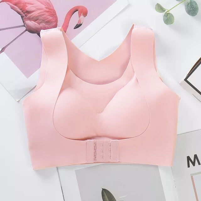 ⚡Front Closure Cross-Back Wireless Posture Bra