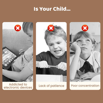 Metal Puzzle Ring Set (8-Piece) Blue Edition Brain Teaser Game