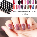 💅 Limited Time Buy 1 Get 1 Free ✨One Step Nail Gel Pen🎨Free handheld mini UV nail lamp💡