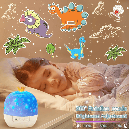 🎃👻 Children's Night Light Projector With 15 Films 🔋Type-C charging