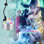 12-LED Ultrasonic Mist Maker Fogger – Creates cool mist & colourful light – Perfect for humidifiers, fountains or Halloween decor – runs quietly in water 💧✨