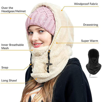 🔥Unisex Warm Ski Hooded Scarf ☃️☃️