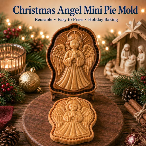 🥧✨ Faith & Nativity Christmas Mini Pie Mold Collection