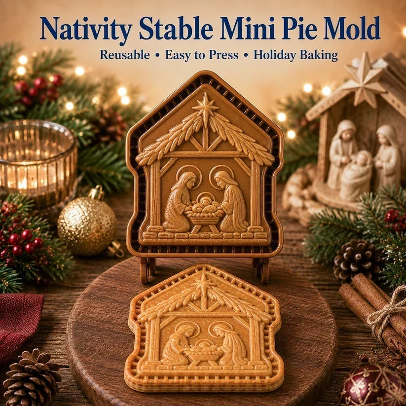🥧✨ Faith & Nativity Christmas Mini Pie Mold Collection