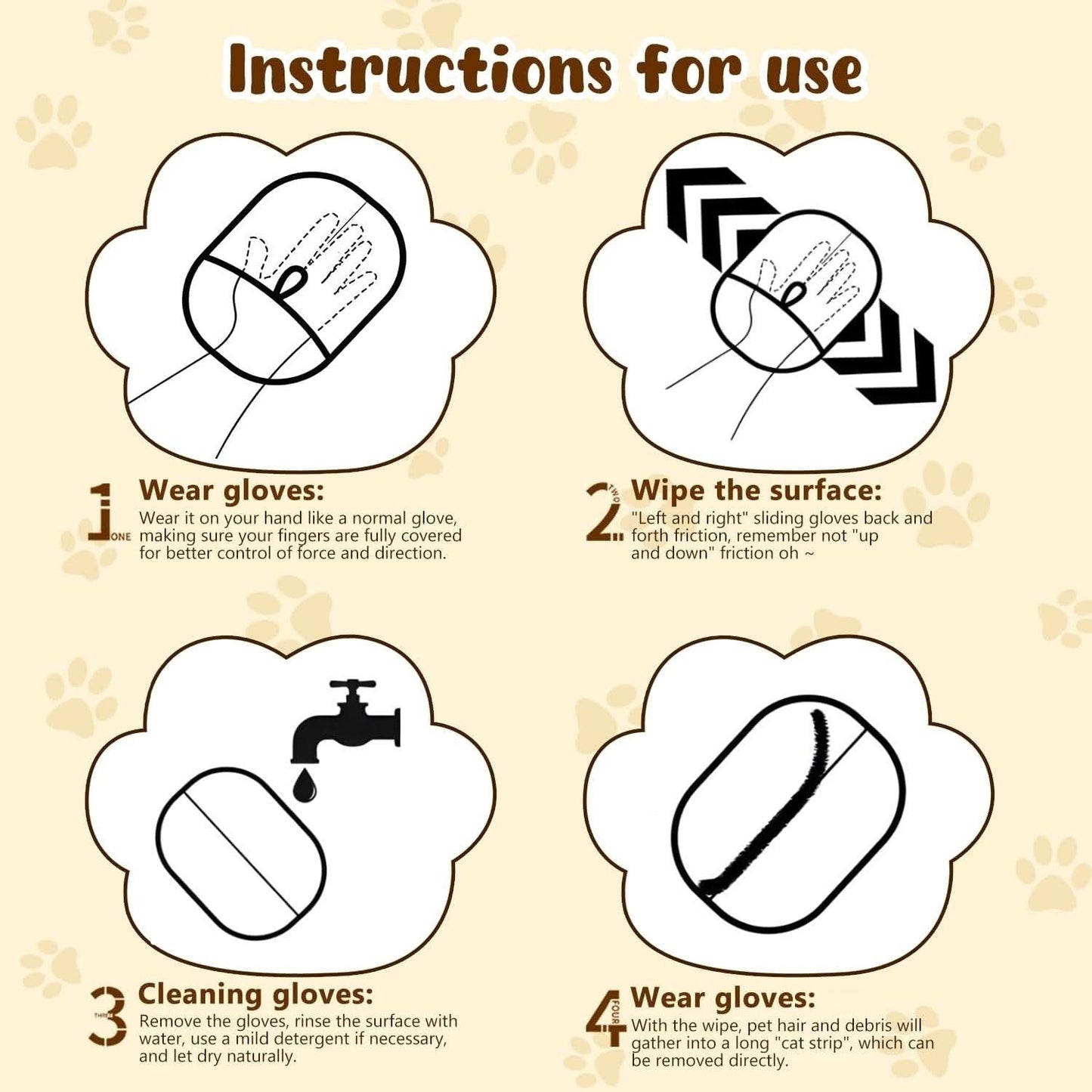 🔥BUY 1 GET 1 FREE🔥🐾🧤 Pet Hair Remover Electrostatic Gloves – Double-Sided Efficient, Soft Silicone & Washable Reusable (Versatile Home+Car)!