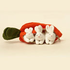 🐇🎁 Hide-and-Seek Bunnies in Carrot Pouch
