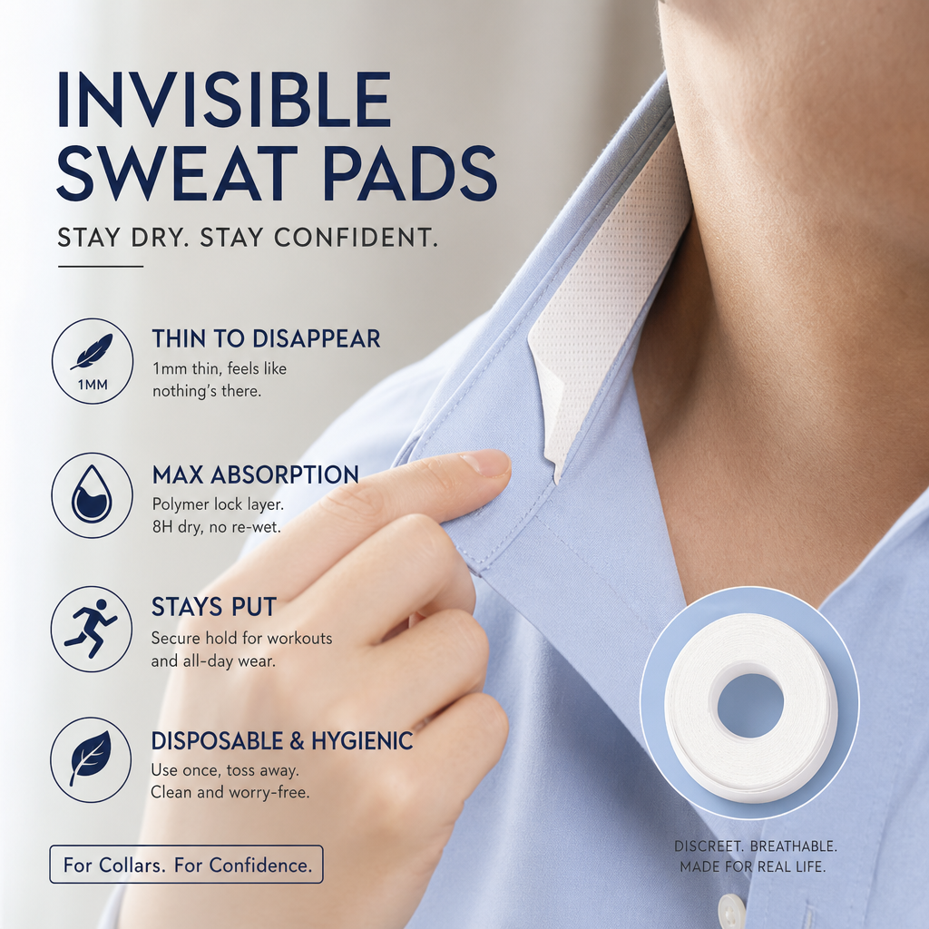 💗Invisible Disposable Collar & Cuff Sweat Liners