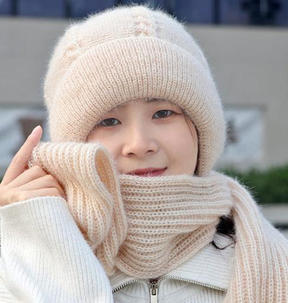 All-in-One Knit Hat & Scarf