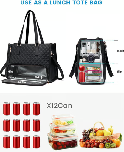 🔥3 in 1 Lunch Tote Bag for Women🎁Free Matching Wallet⏰