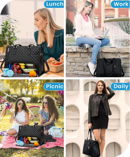 🔥3 in 1 Lunch Tote Bag for Women🎁Free Matching Wallet⏰