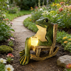 🐸Solar Frog Rocking Chair Ornament