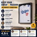 🧥Wooden Memorial Jersey Display Frame (Magnetic Door) – Keep Your Sweat & Love In Perfect Condition!