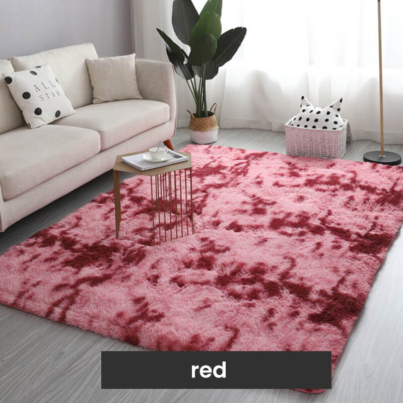 🔥 Gradient Color Plush Floor Mat