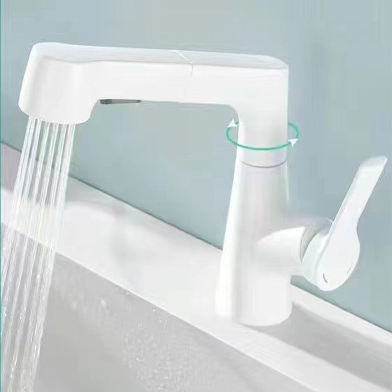 1 Hole Bathroom Faucet with Pull Out Sprayer