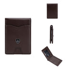 RFID-Blocking Leather and Carbon Fiber Credit Card Holder