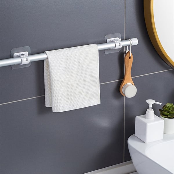 🔥Nail-Free Adjustable Curtain Rod Holders