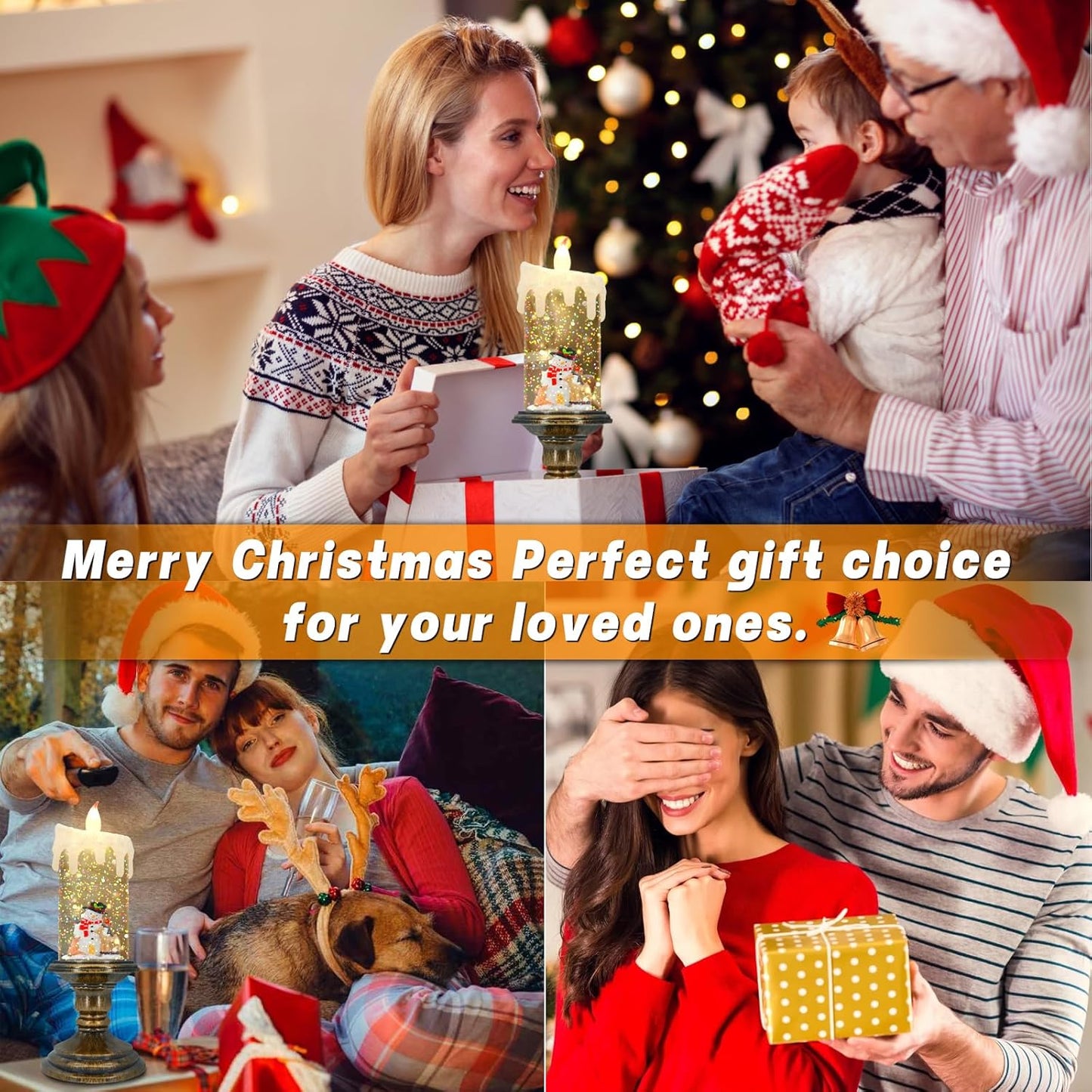 🎁Hot Promotion 49% Off🎅Christmas Candle Night Light🕯️