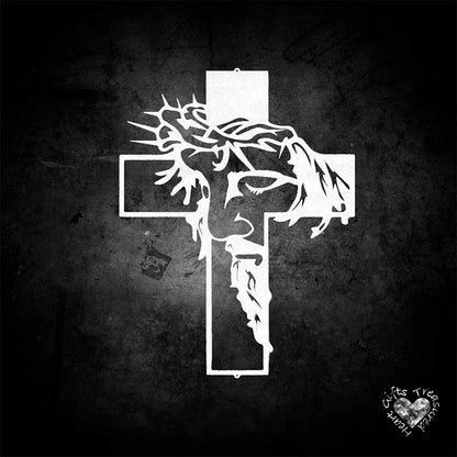 ✝️Metal Jesus and Cross Wall Art: Christian Home Decor🎄
