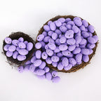 100pcs Easter Colored Foam Simulated Speckled Eggs
