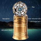 🔥Portable Solar Camping Light With Fan