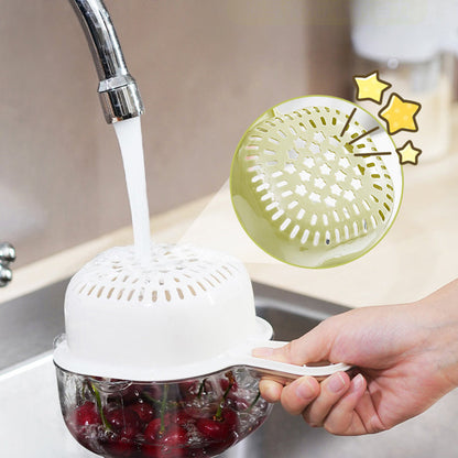 Multi-function Handheld Dual-Layer Draining Basket