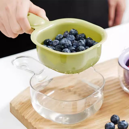 Multi-function Handheld Dual-Layer Draining Basket