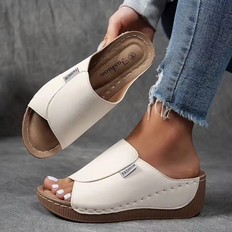 🔥Women's Casual Wedge Slide Sandals