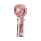 🌀✨ Portable Rechargeable Handheld Misting Fan – Nano-Mist, 4 Speeds, Type-C, Quiet