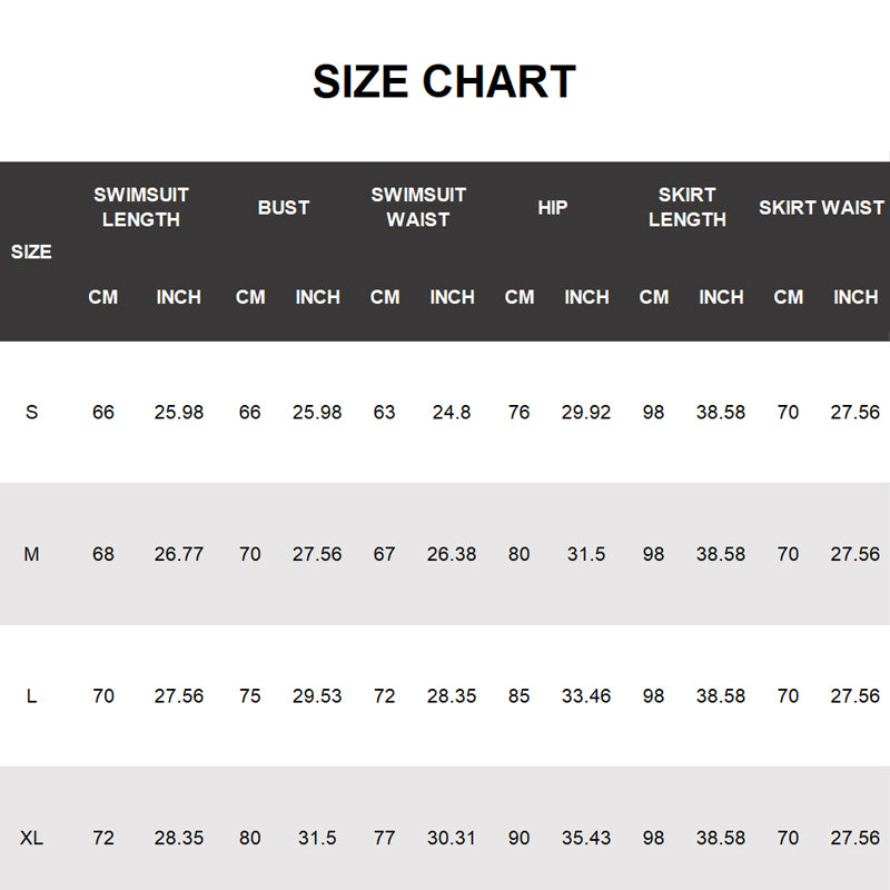 🔥Summer Cool Deal  👙Women’s Sexy One Piece Swimsuit with Matching Swim Long Skirt💕